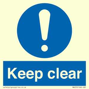 keep clear